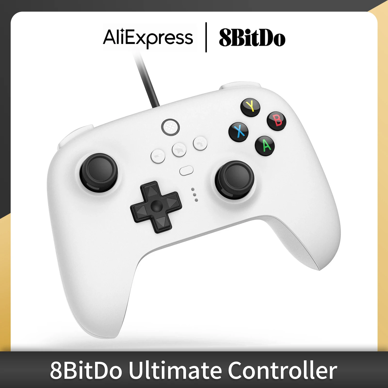 8BitDo Ultimate Controller Wired USB Gamepad with Joystick Compatible for Switch Windows PC Steam Game Accessories