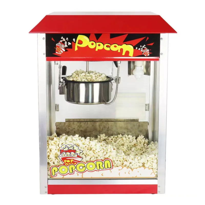 China Wholesale High Quality Cheap Iron Coating Commercial Popcorn Machine/Desktop Popcorn Machine/Popcorn Maker