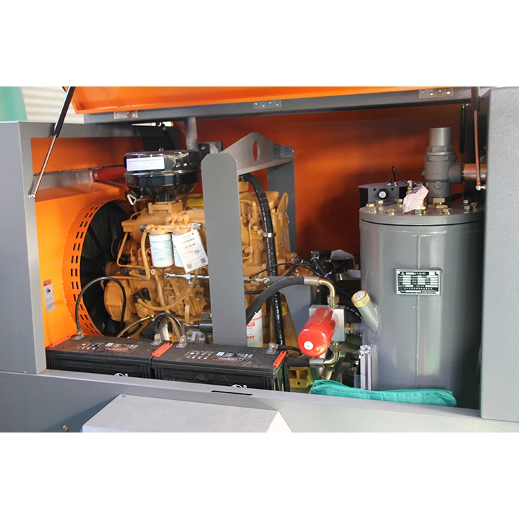 Diesel Screw Air Compressor Portable Diesel Engine Driven Mobile Air Compressor For Mining