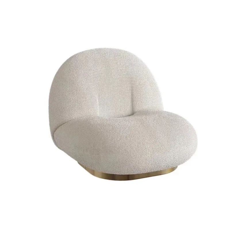 

Internet celebrity single sofa white fat lazy sofa living room leisure chair