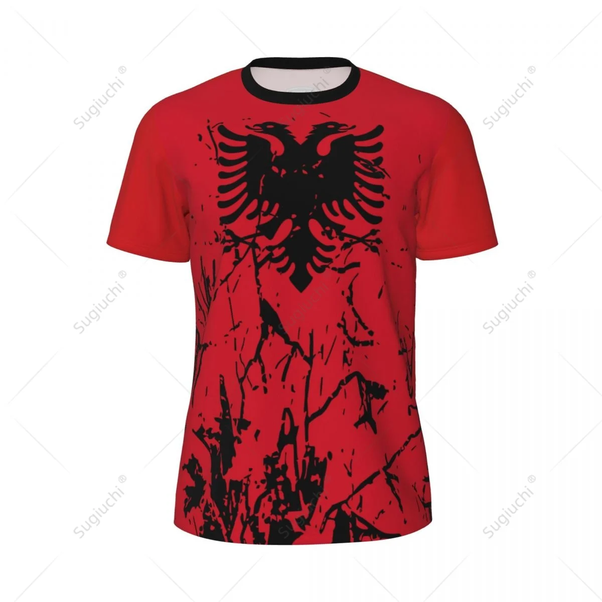 Camiseta deportiva con estampado 3D de la bandera de Albania para hombre, diseño exclusivo, para correr, bicicleta, fútbol, tenis, Fitness, malla para fanáticos