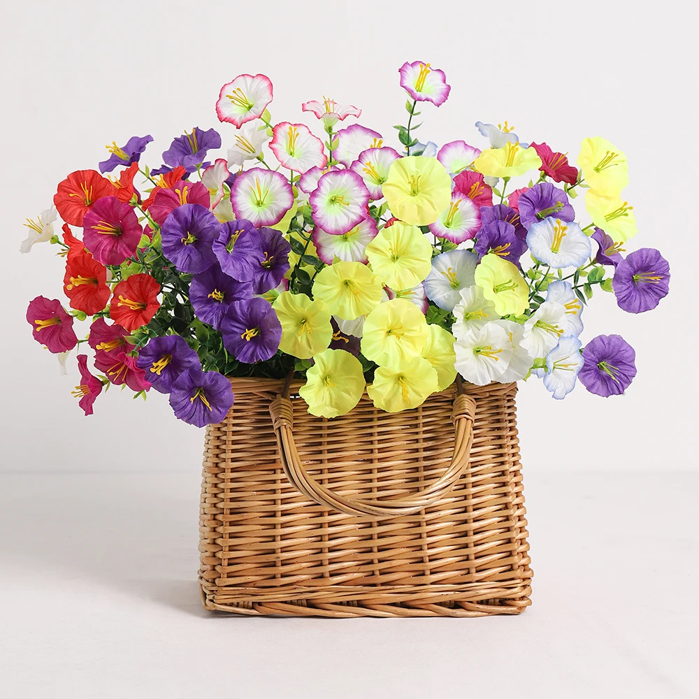 5/10 Stück violette künstliche Blumen, 35 cm, künstliche Blumen für Zuhause, Raumdekoration, Garten, Hochzeitsdekoration, Blumenkorb für den Außenbereich – Detail 6