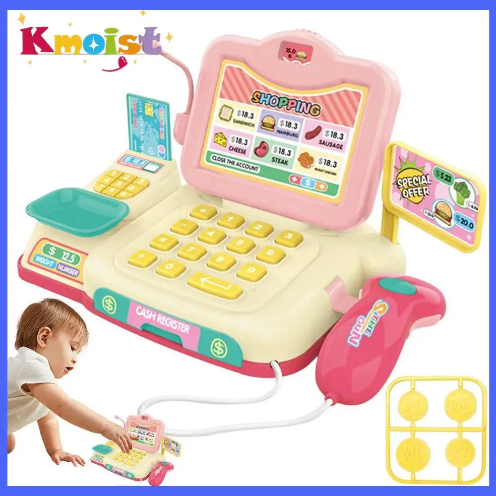 

Pretend Cash Register Pretend Play Calculator Cash Register Toy Children Grocery Store Playset With Lights And Sounds Kids Gifts