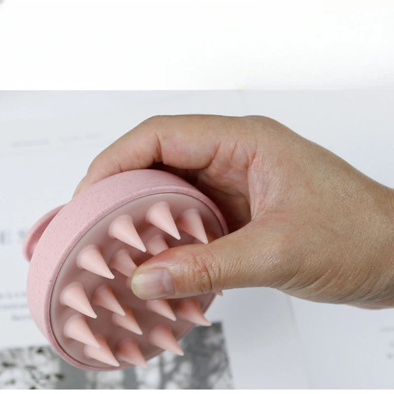 فرشاة سيليكون للشامبو لتدليك فروة الرأس ، مشط غسل الشعر ، تدليك الجسم ، دش الاستحمام ، أداة تصفيف الشعر في الصالون