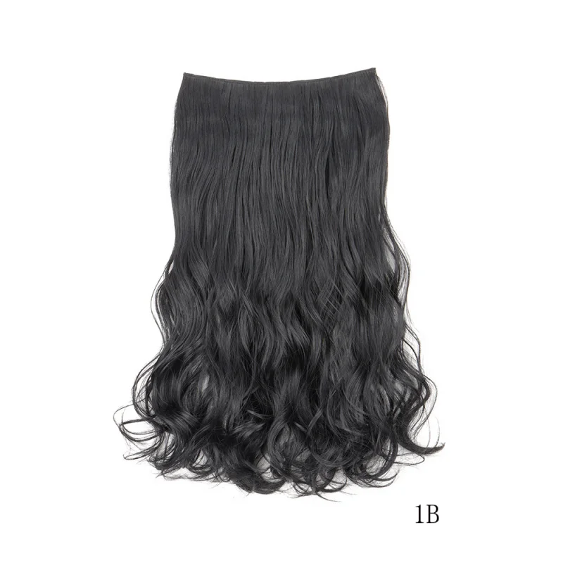Picture 6: One-piece 5-clip extension, large wavy seamless wig, curly hair
