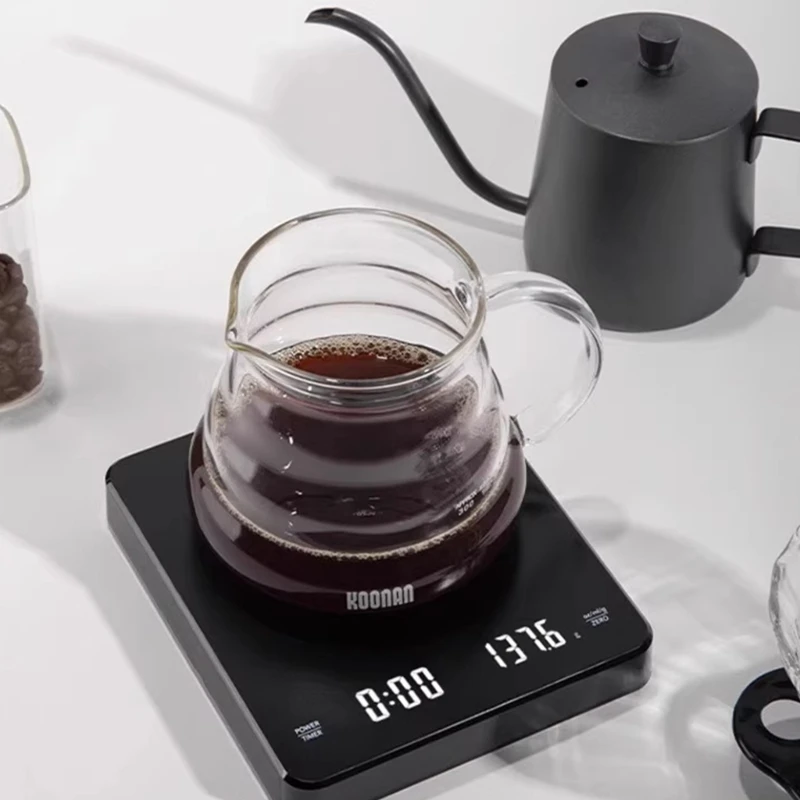 

Small Coffee Brewing Companion Scale 0. Resolution High Sensitivity Coffee Scale Waterproof Scales for Travel Use