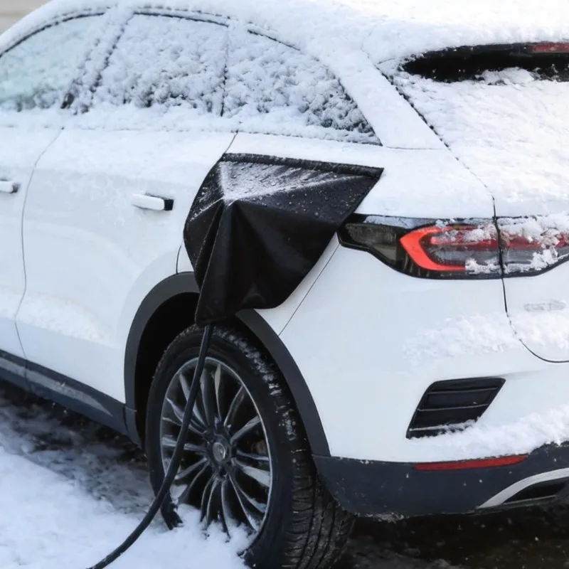 Electric Vehicle Charging Plug Protector Magnetic PVC Waterproof Cover Dust Rain Shield For Daily Outdoor EV Charging Work