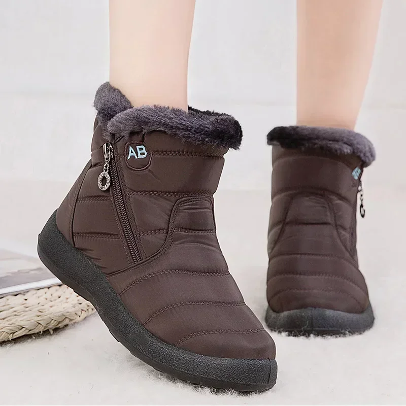 Winter Women Thick Bottom Ankle Boots Women Waterproof Boots Fashion Women Shoes Light Ankle Botas Mujer Warm Winter Boots