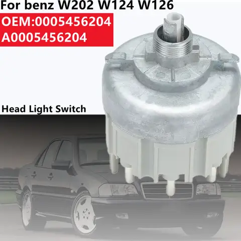 메르세데스 벤츠 W124 W126 W202 300D 1994-1995 E320 1988-1991 300SEL 용 헤드 라이트 전조등 조광기 스위치 0005456204 A 0005456204