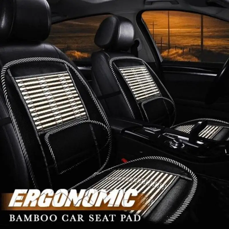 Car Universal Summer Breathable Ventilation Waist Massage Pad Car Seat Cushion Cooling Mat Steel Bamboo Car Accessories 1-2pcs