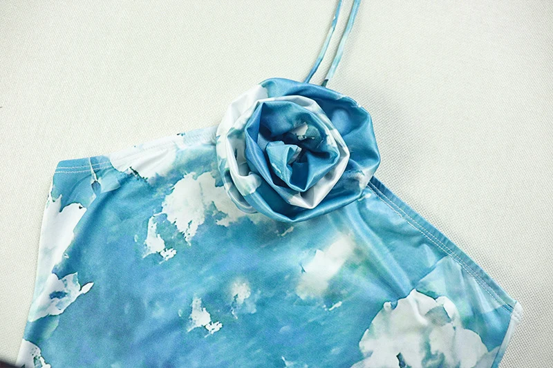 مثير الطباعة Bodycon فستان ماكسي المرأة أنيقة الرسن يزين أكمام عارية الذراعين Strecth سليم ملهى ليلي فستان طويل ثوب