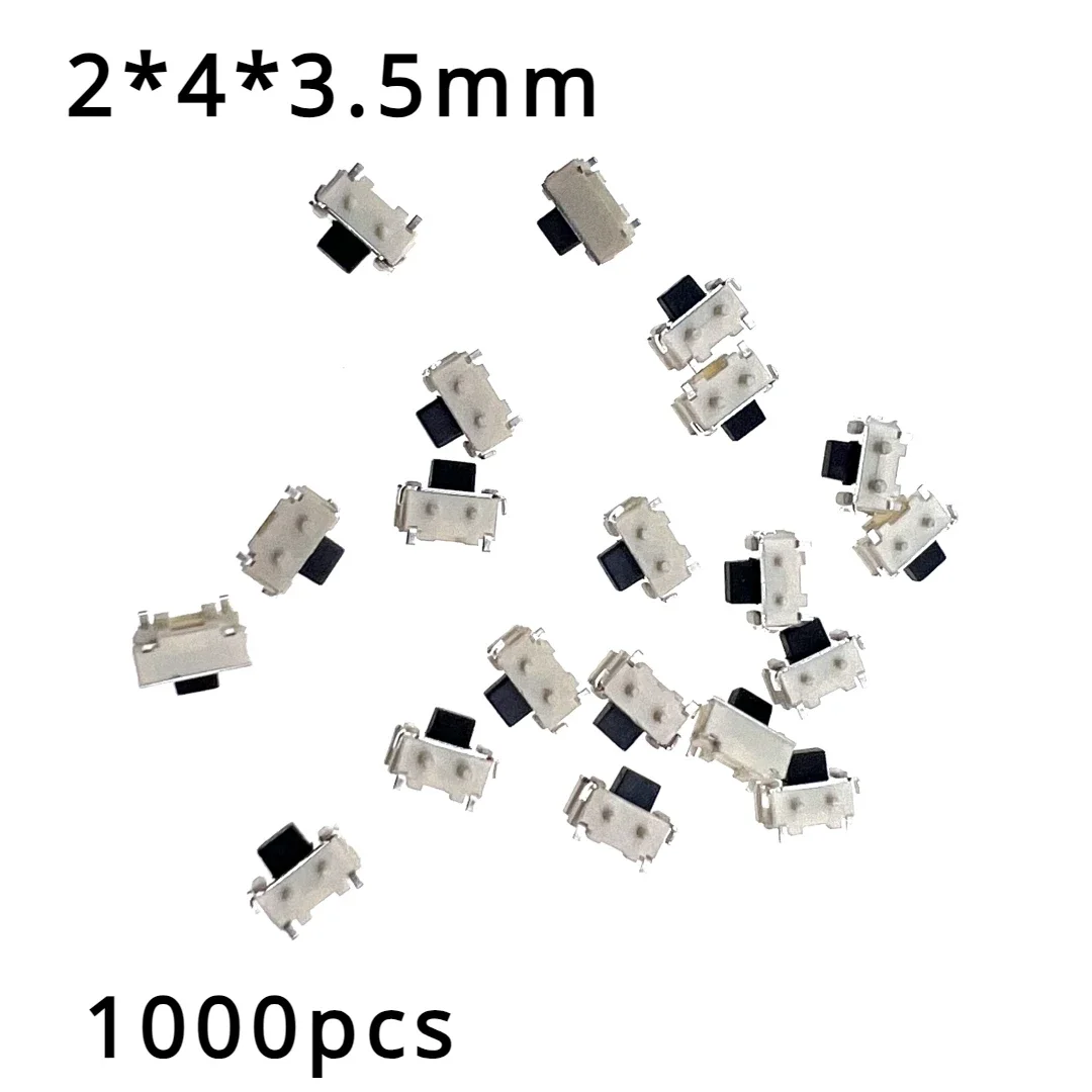 

1000 шт. 2x4x3,5 мм 2*4*3,5 мм сенсорный переключатель SMD MP3 MP4 MP5 переключатель питания планшетного ПК тактильный тактовый кнопочный микропереключатель