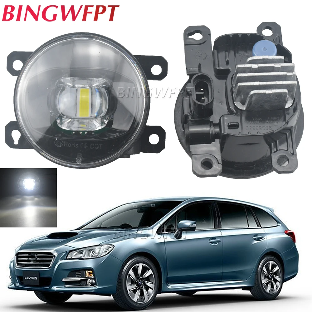 2 Pieces LED Lens Fog Light Car Front Fog Lamp Assembly For Subaru Outback Forester WRX Levorg Impreza Wagon 2014 - 2019