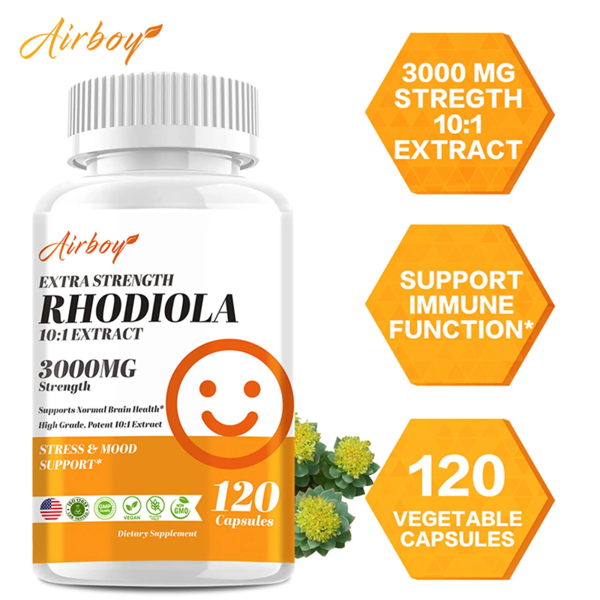 

Капсулы-родиолы — помогает снять стресс, здоровое регулирование мозга и настроения, увеличивает фокус и энергию — 120 капсул