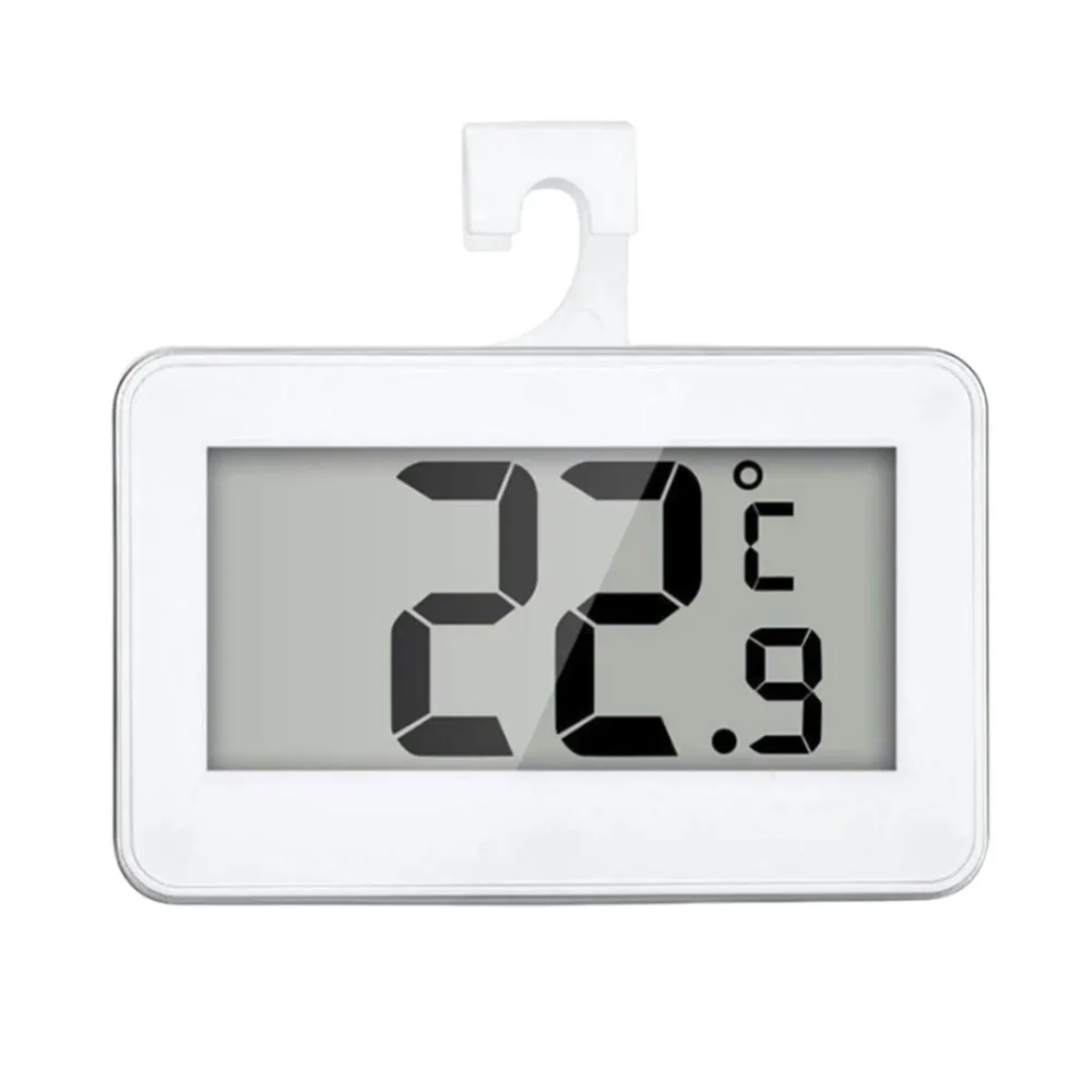 LCD Display Digital Refrigerator Thermometer Max/Min Record Function Hook Mount Freezer Thermometer Waterproof