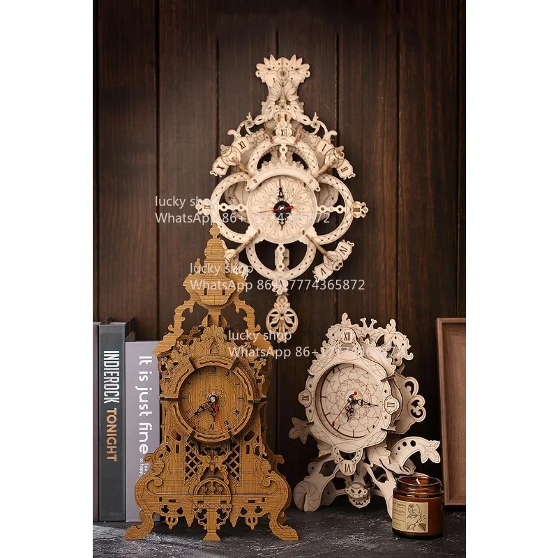 

Creative Mechanical Retro Wall Clock Building Kit Assembly Adult Gift