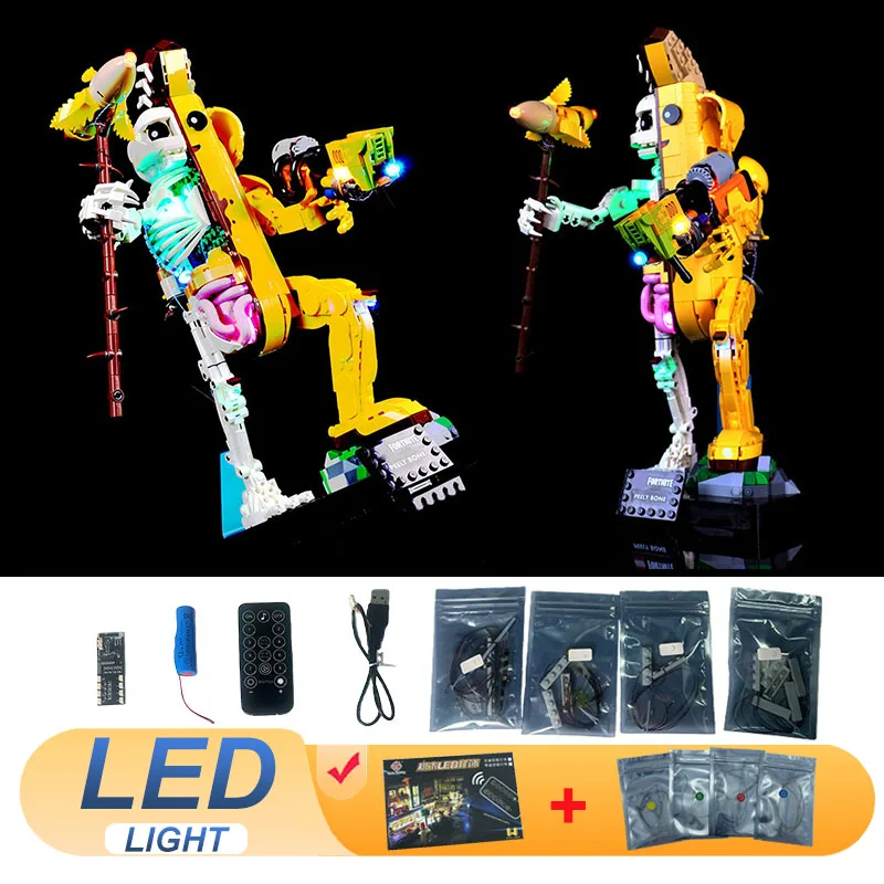 

Комплект светодиодных ламп для LEGO 77072 Fortnite Peely Bone, игрушки-лампы, рождественский подарок (не включает строительные блоки, кирпичи, наборы, модели)