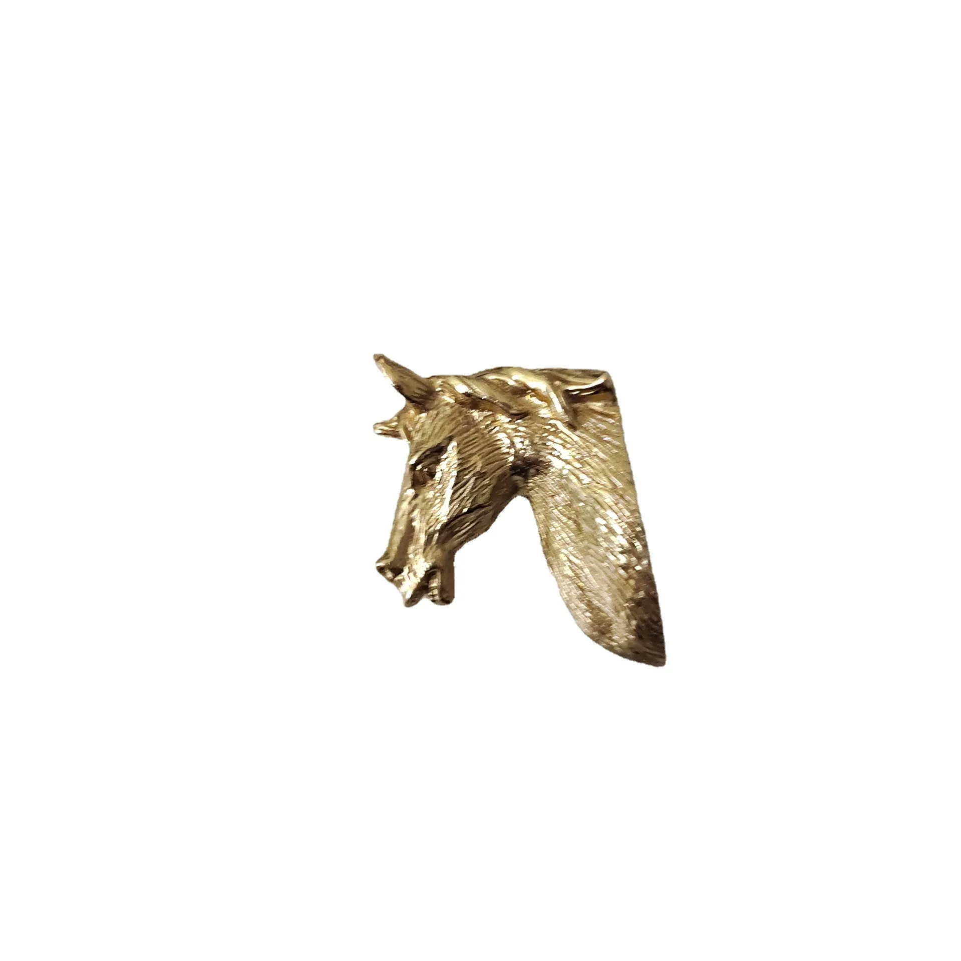2Pcs Brass Horse Head Dog Head Deer Head Drawer Cabinet Door Wardrobe Cabinet Wardrobe Shoe Cabinet Handle