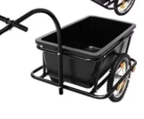 Bicycle Trailer Garden Handcart Coupled Tire Luggage Bicycle, Large Capacity, Shopping Cart Bicycle Trailer