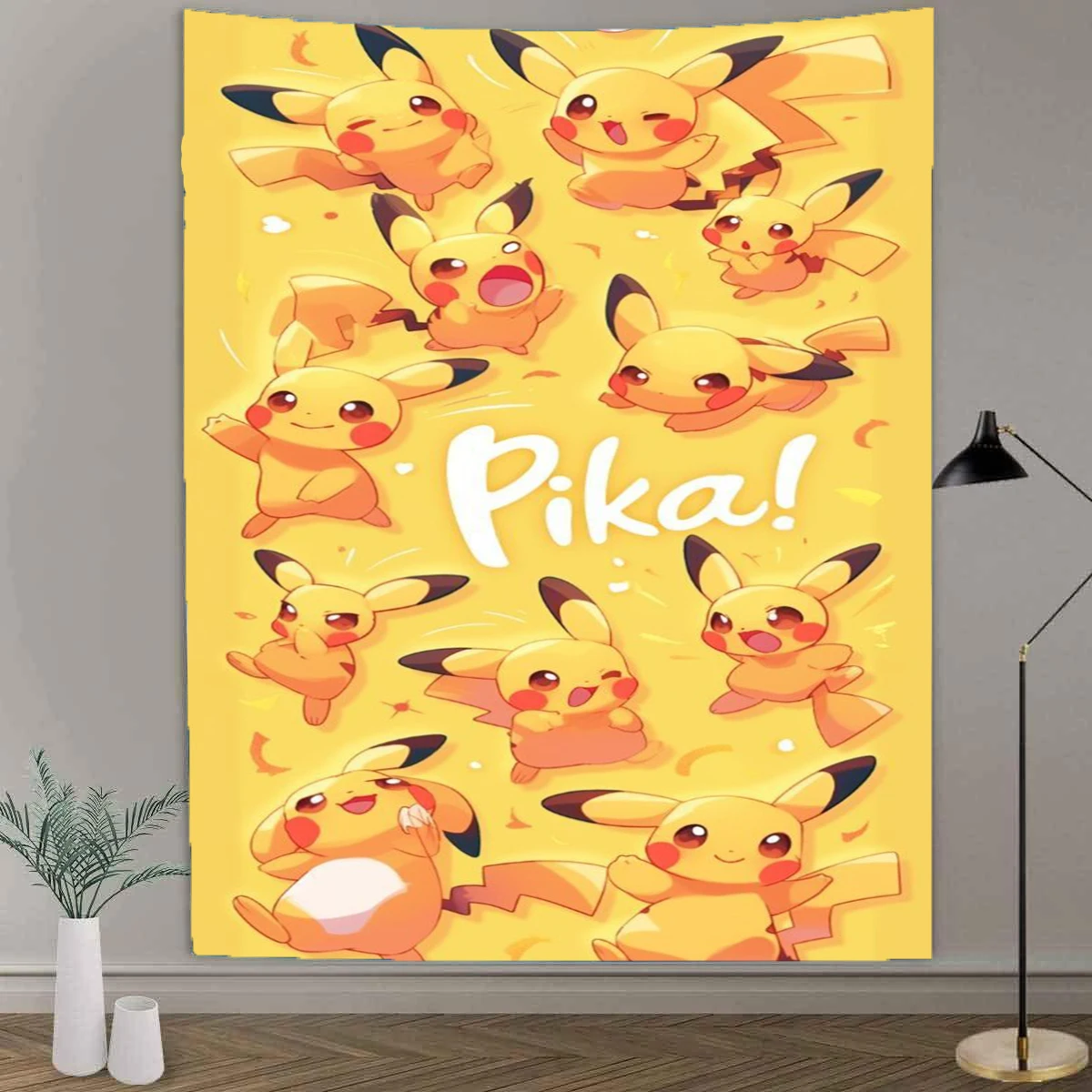 

Cartoon Pikachu Anime Pokemon Tapestry Wall Hanging Hippie Polyester Tapestry Bohemian Style Tapestry Room Decoration