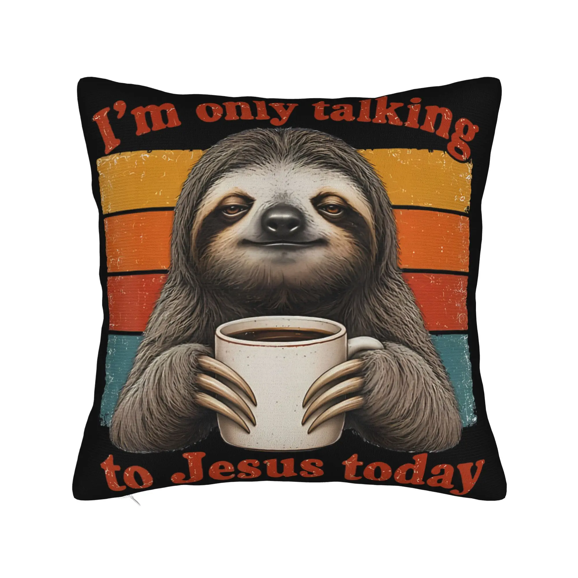 I'm Only Talking to Jesus Today  Pillowcases Merch Printing Cushion Cover Decoration Throw Pillow Case Cover Home Multiple Sizes