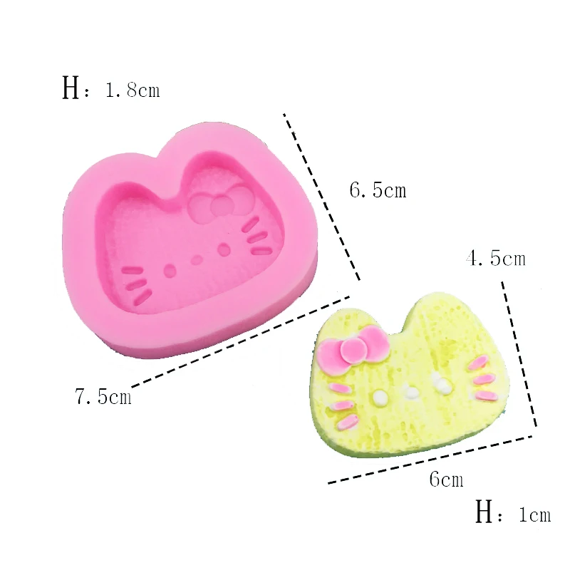 Kitty Hold Various Mini Bottle Cooking Tools Silicone Mold Fondant For Baking Paste Of Cake Decorating Polymer Resin Candy