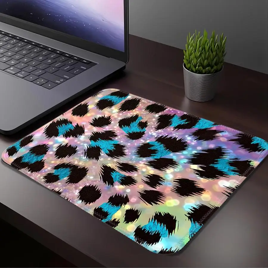 overlock Mouse Pad Computer Laptop Pad Keyboard Mouse Pad Game Console Pad office Pad Desk accessories Leopard Print