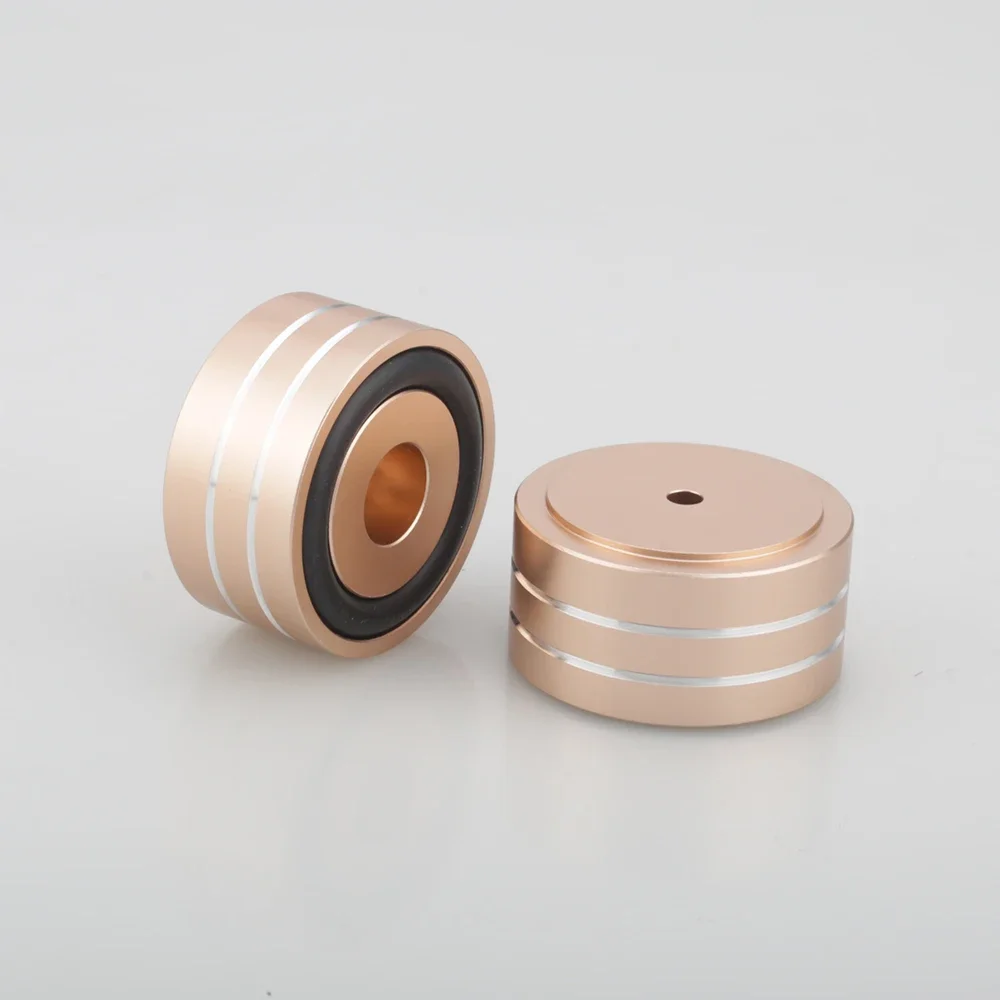 4 Stück 40x20mm Aluminium Stoßdämpfende Isolationsfüße HIFI Lautsprecher Verstärker Plattenspieler DAC Audio Basisständer – Detail 12