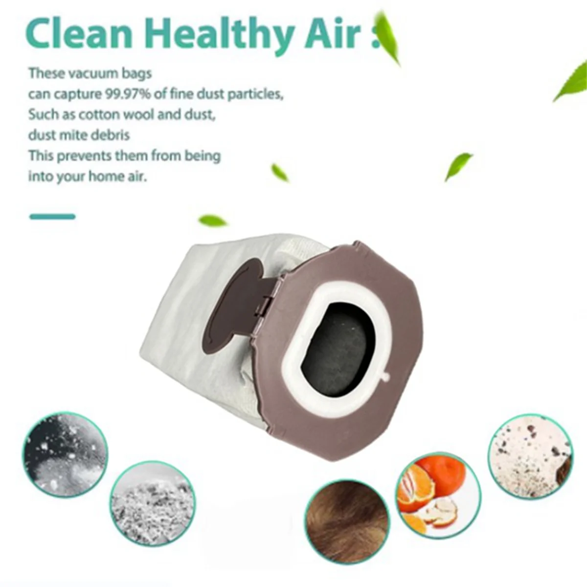 5Pcs Vacuum Cleaner Bags for Vorwerk Kobold VK7 FP7 Filter Bag Dust Bags Dust Collection Bags Replaceable Parts