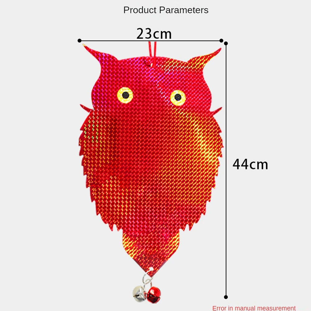 Owl Bird Repellents Control Scare Device Laser Reflective Fake Owl Scares Bird Pigeons Woodpecker Repellent Garden Supplies