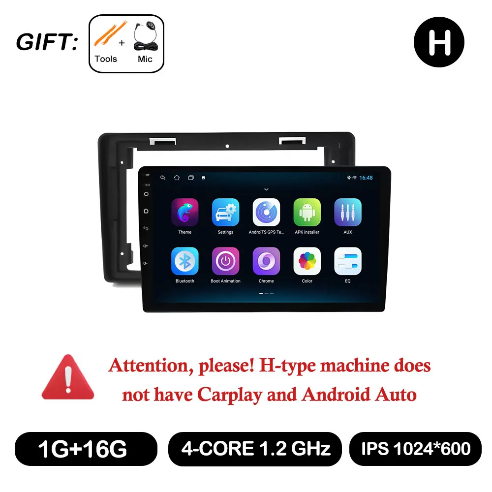 Android Auto Carplay Voor Citroen C2 C3 2001 2003-2010 Autoradio Multimedia Video Player WiFi GPS Navigatie DSP stereo