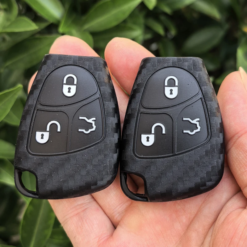 3 Buttons Silicone Car Remote Key Case for Mercedes Benz C B E R Class GL CLS CLK SLK W203 W211 W204 3BNT Accessories Cover