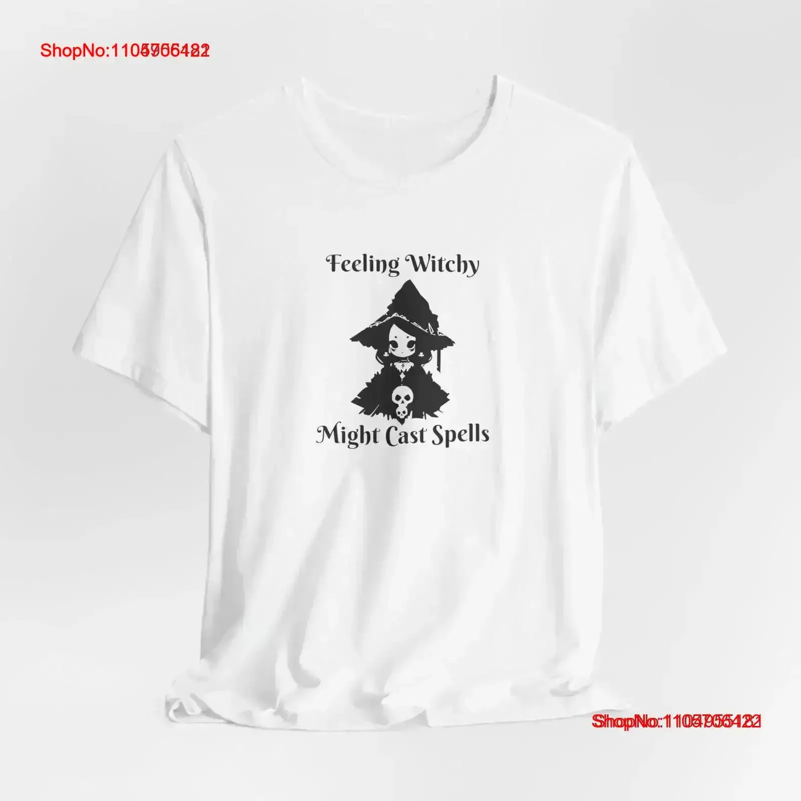 Little Devils Cute Witch Feeling Witchy Might Cast Spells Pagan Gothic Wiccan T Shirt vintage Washed Top For Everyday Wear Soft