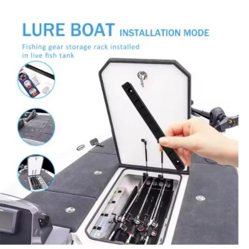 ISURE MARINE Lure Storage Rack, Hook Bracket, Multifunctional Bait Storage Shelf, Fishing Equipment
