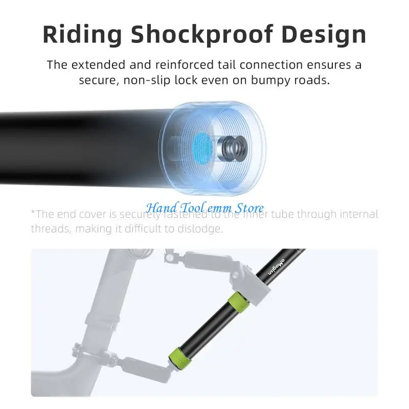 

H37F Motorcycle Extension Rod Adjustable Metal Handle For Recording Devices Including Quick Release Mount And Secure Grip