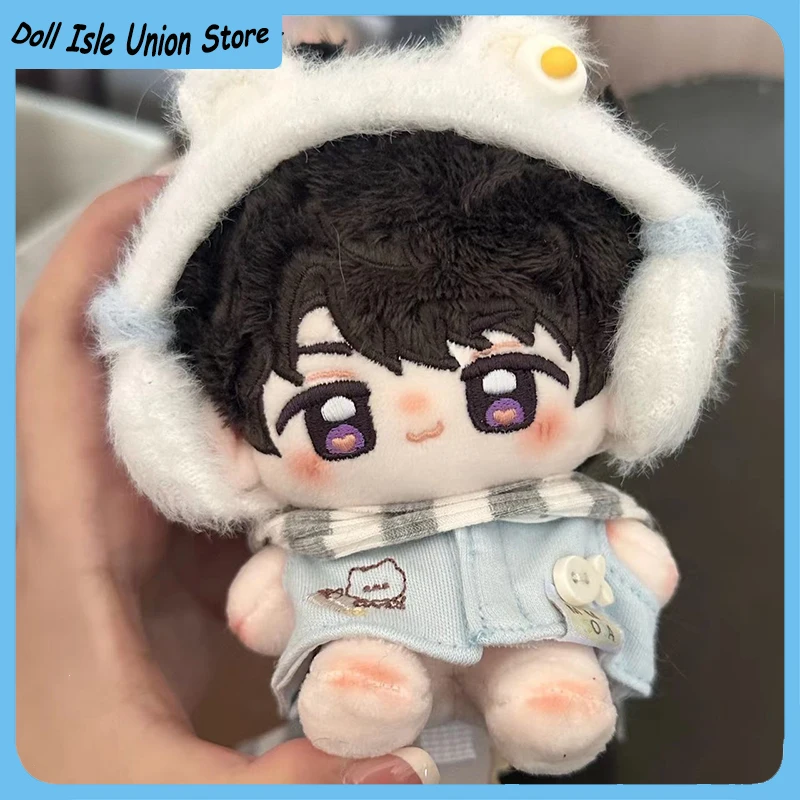 Caleb Cotton Doll Plush Stuffed Toy Lovely 10cm Anime Love and Deepspace Dress Up Figurine Plushie Cosplay Gift