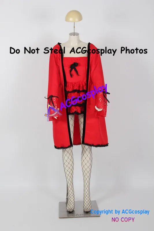 

Kuroshitsuji Black Butler Grell Sutcliffe Cosplay Costume acgcosplay include long stockings