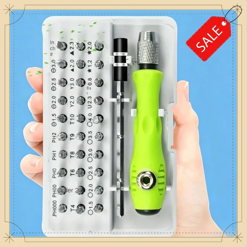 

2026 New Portable 32-in-1 Precision Repair Screwdriver Set 30 Magnetic Bits for Household Electronics Maintenance