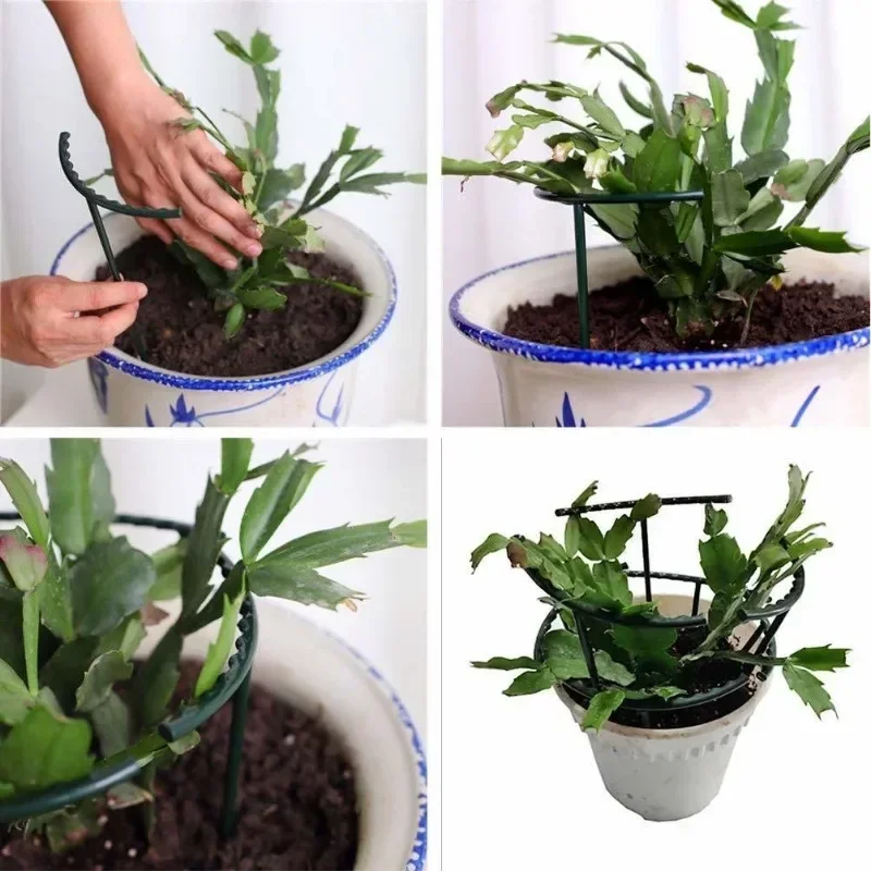 30Plastic Plant Support Pile Stand Plant Support Pile for Flowers Greenhouses Arrangement Fixing Rod Holder Garden Tools