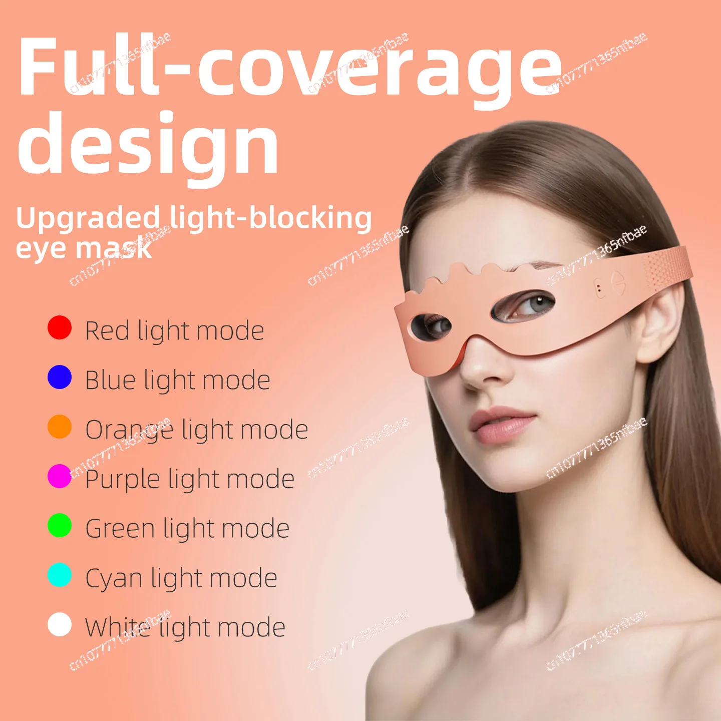 

New LED Red Light Eye Mask with Vibration Massage Photon Therapy for Dark Circles Eye Beauty Device