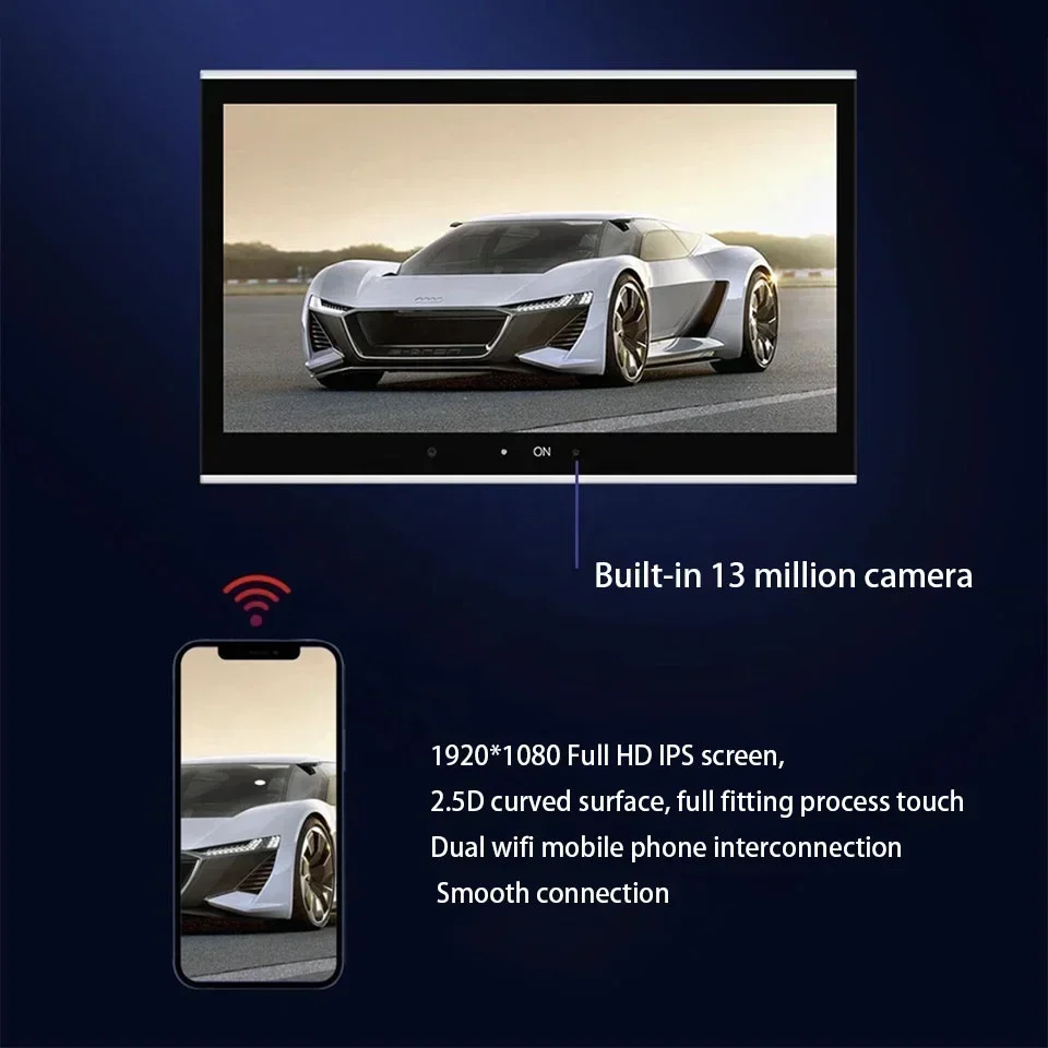 نظام ترفيه المقعد الخلفي للسيارة لعام 2023 لـ au.di A6 C8 ميكروفون مدمج ca.mera دردشة فيديو عبر الإنترنت #2