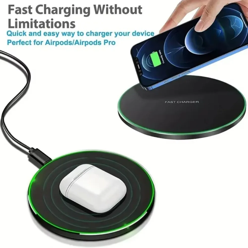 200W Wireless Charger Pad Fast Wireless Charging Station For Samsung Galaxy S25 S24 S23 S22 Xiaomi iPhone 16 15 14 13 12 Pro Max - náhled 5