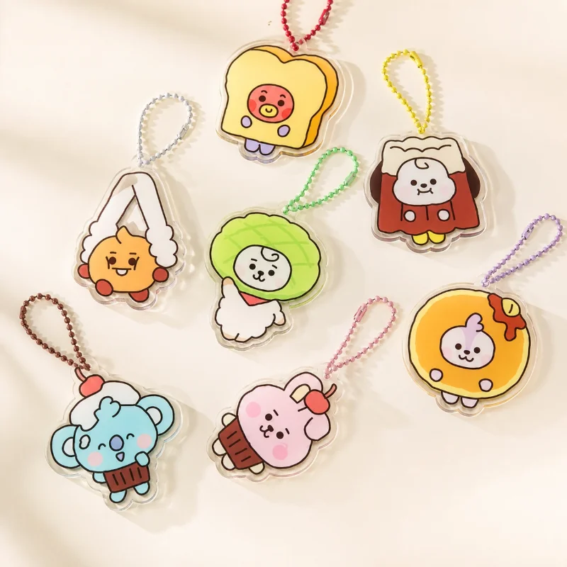 Custom Key chains Cartoon Key Chain Photo Customized Anime Charms Hologram Clear Acrylic Personalized Designer Keychains