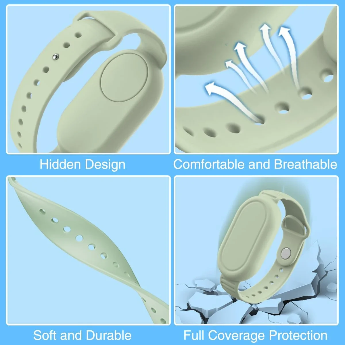 Case for Samsung Galaxy SmartTag 2 Soft Silicone Strap Bracelet Protective Cover Shell for Galaxy SmartTag2 Children Watch Strap