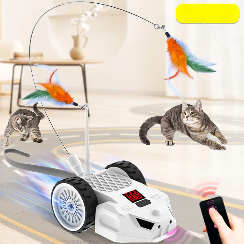 Cat Toy,automatic Intelligent Charging Sports Car,remote Control Mouse Cat Teasing Device Indoor Cat Walking Magic,Hi Pet Toy