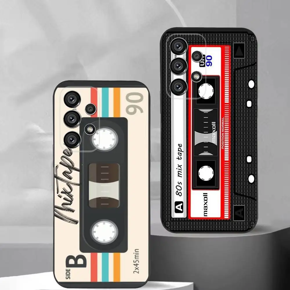 

Cassette Tape Phone Case For Samsung S25,S24,S21,S22,S23,S30,Ultra,S20,Plus,Fe,Lite,Note,10,9,5G Black Cover
