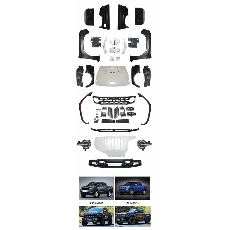 TB AUTO Bronco Body kits suit for Ranger T6 T7 T8  2012-2020 facelift