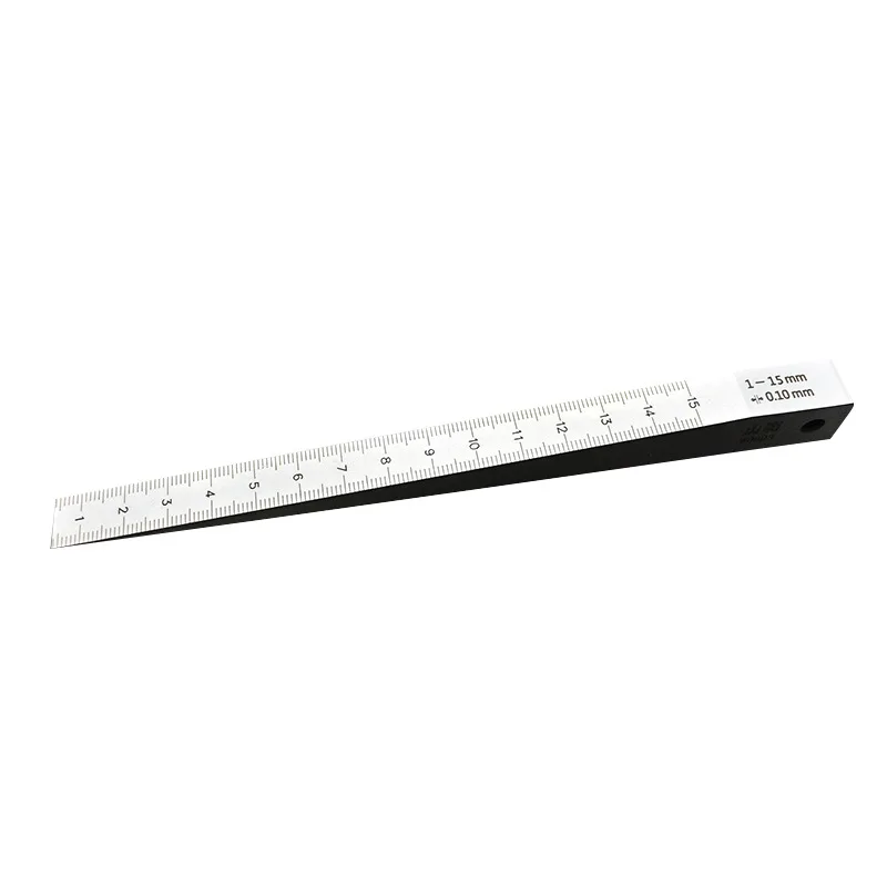 Wedge-shaped feeler gauge unitary slope With scale lines vernier gap precision clearance measurement inclined plane 0.2-4mm