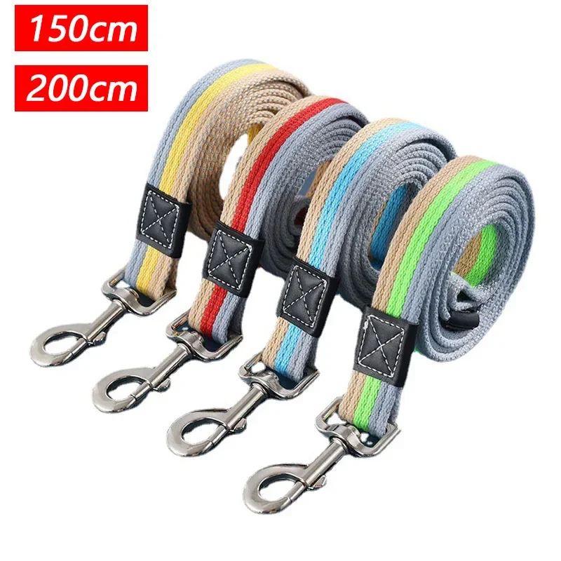 Dog Training Leash Non-slip Rubber Nylon Lead For Pet Walking_voghion.com