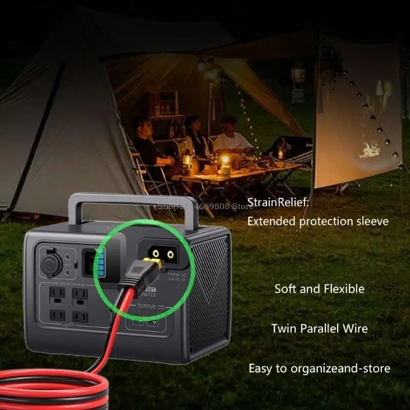 Heavy Duty 12AWG Solar Connectors to XT60 Extension Cable for Stable Connection